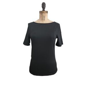 Missguided Black Short Sleeve Tee Top L NWT